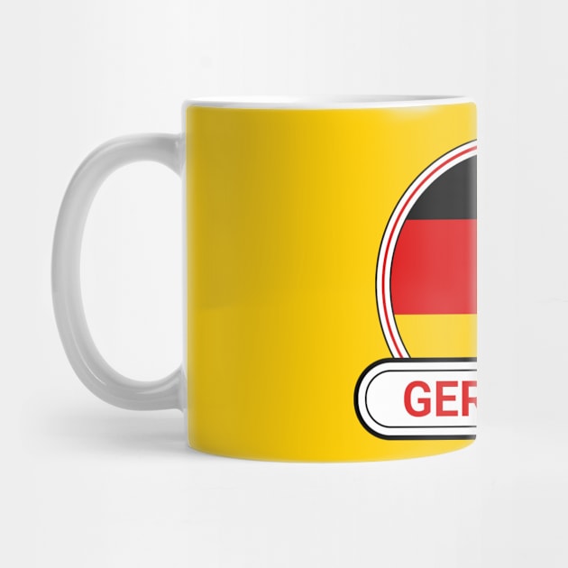 Germany Country Badge - Germany Flag by Yesteeyear